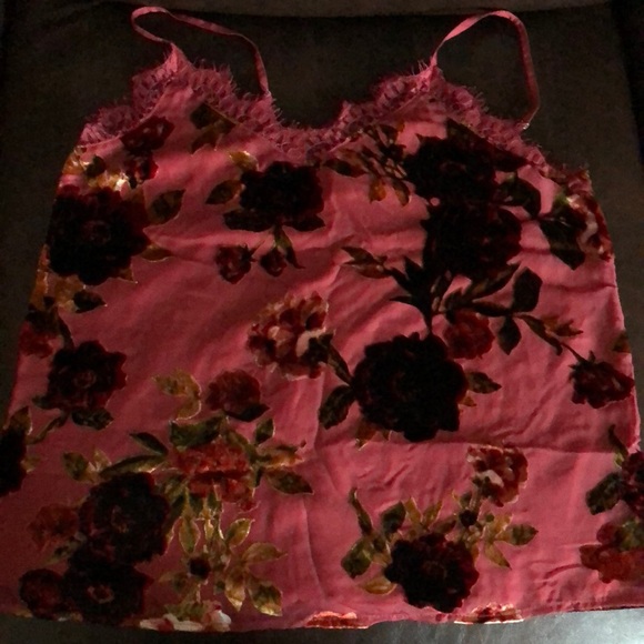 a.n.a. Velvet Trim Cami - Picture 2 of 5
